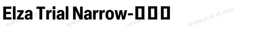 Elza Trial Narrow字体转换